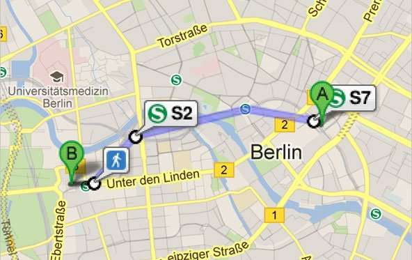 iOS 6: Google Maps als Routenplaner in Apples Karten-App