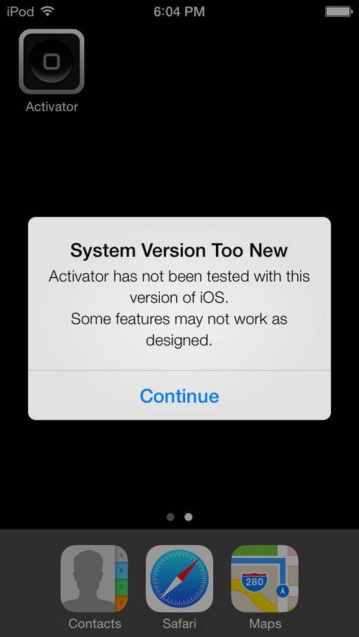 iOS 7 Jailbreak: Activator auf aktueller Beta-Version installiert