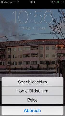 iOS 7: Interaktives Panoramafoto für Sperrbildschirm