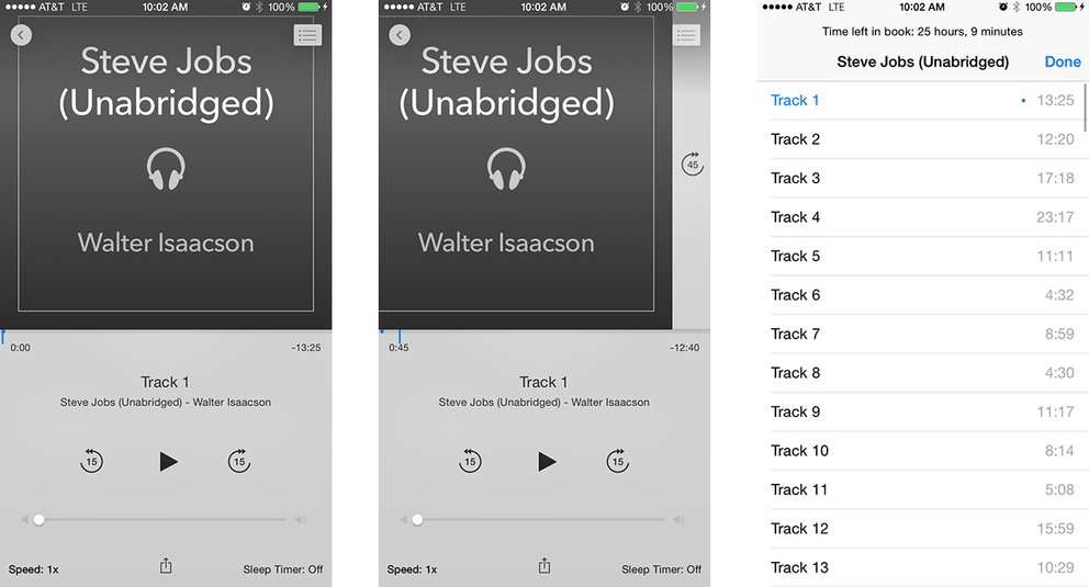 iOS 8.4: Hörbücher sind nun Bestandteil von iBooks
