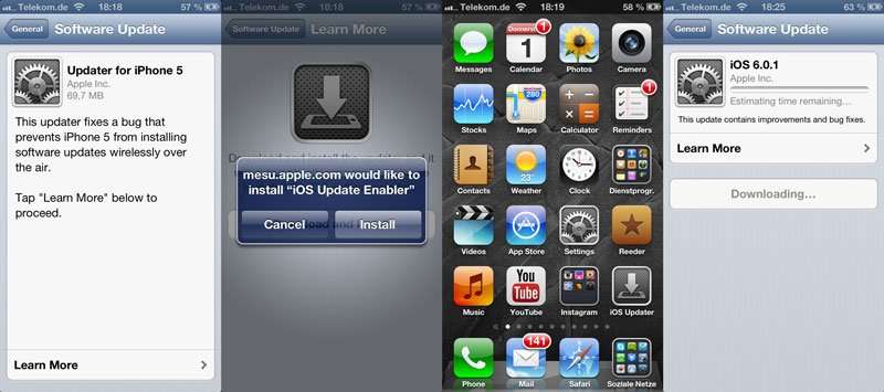 Apple veröffentlicht iOS 6.0.1 [Download Links]